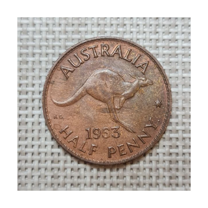 Australia ½ Penny 1963 KM-61 VF