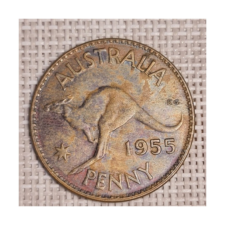 Australia 1 Penny 1955 KM-56 VF