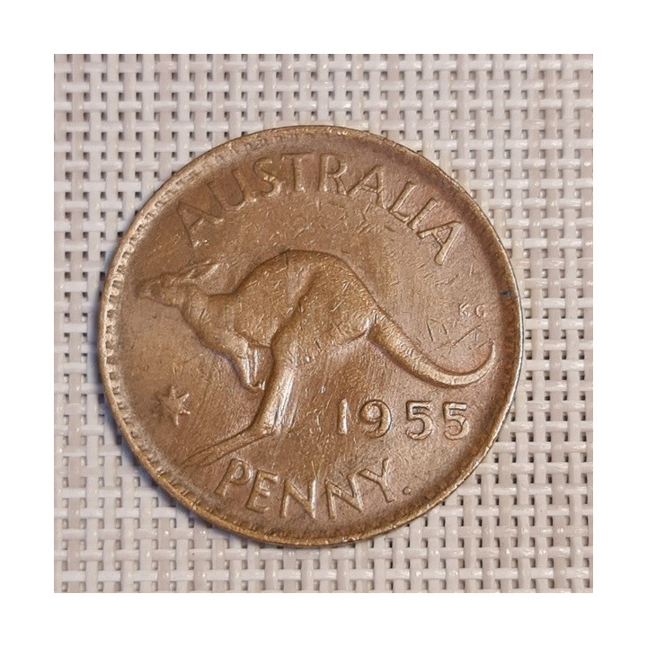 Australia 1 Penny 1955 KM-56 VF