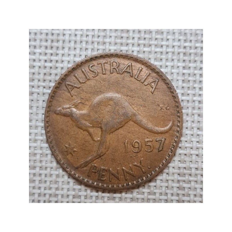 Australia 1 Penny 1957 KM-56 VF