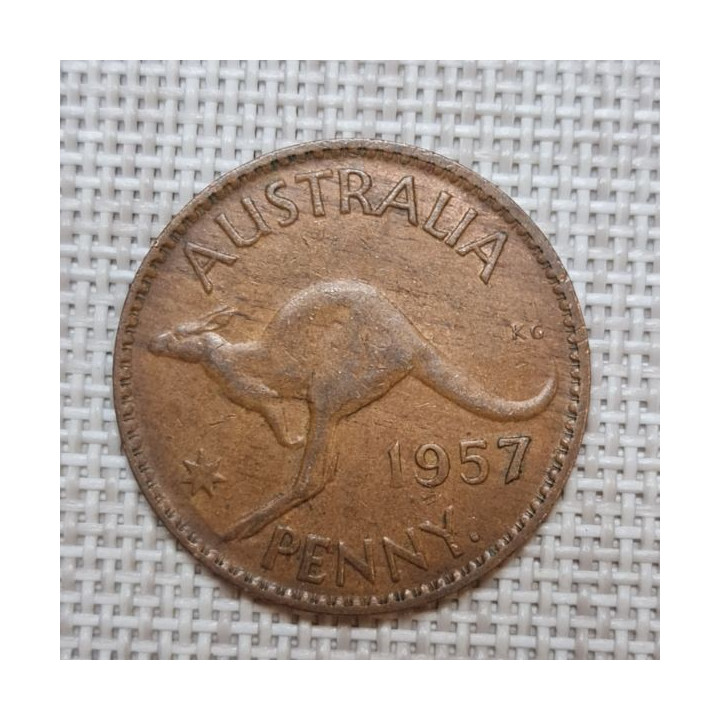 Australia 1 Penny 1957 KM-56 VF