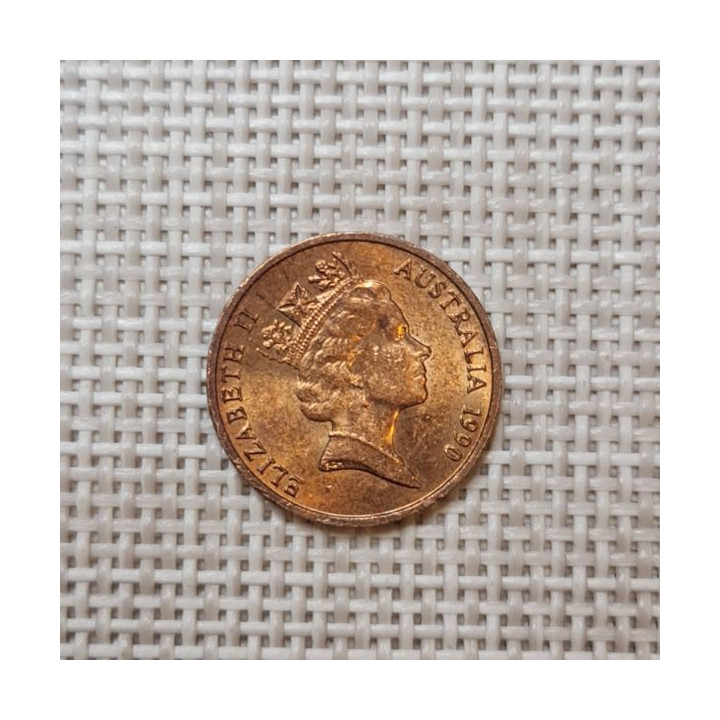 Australia 1 Cent 1990 KM-78 VF