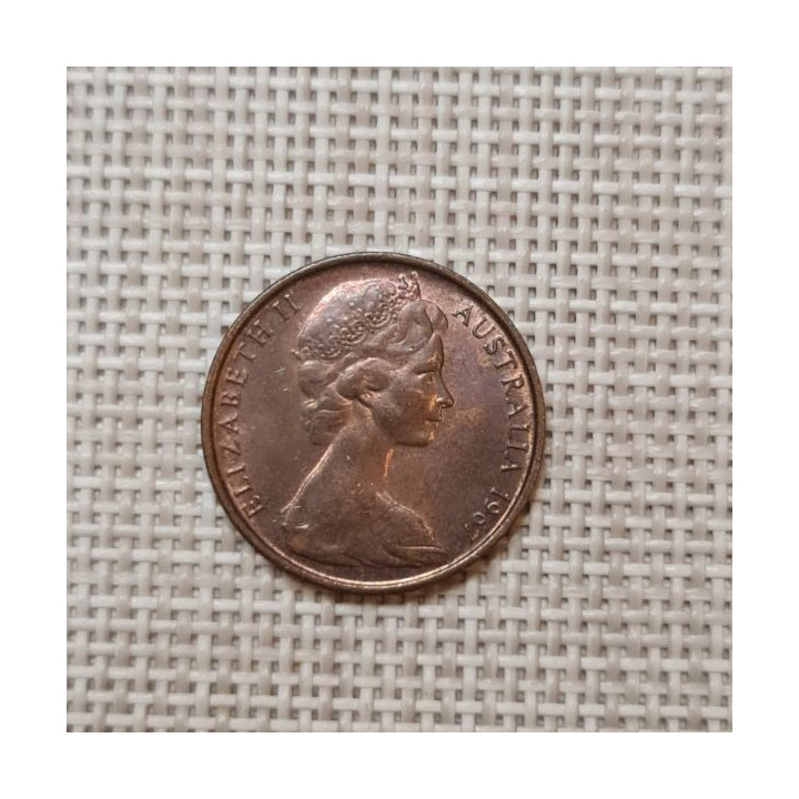 Australia 2 Cents 1967 KM-63 VF