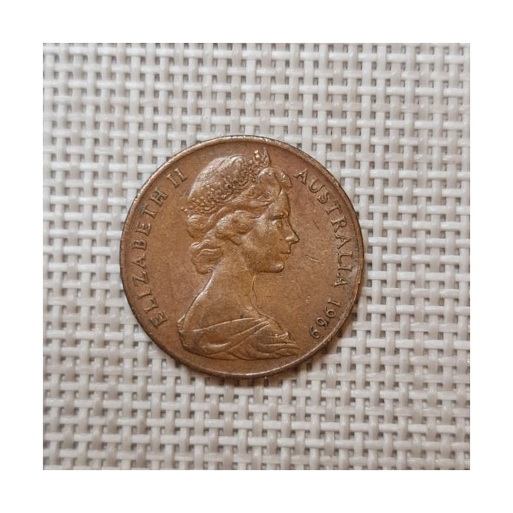 Australia 2 Cents 1969 KM-63 VF