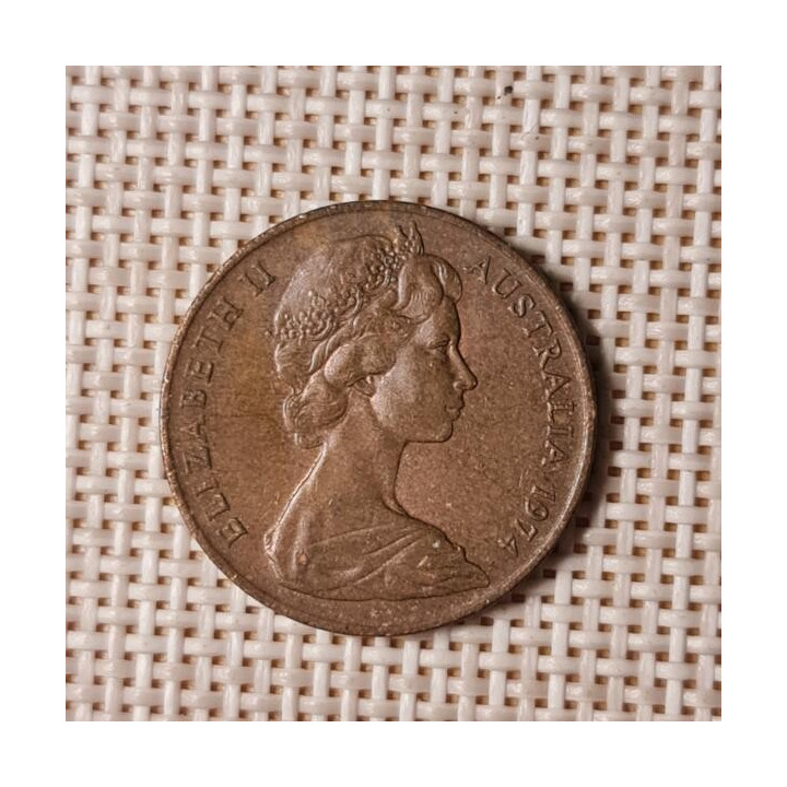 Australia 2 Cents 1974 KM-63 VF