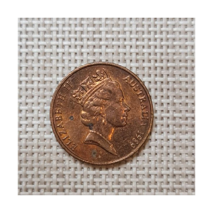 Australia 2 Cents 1989 KM-79 VF