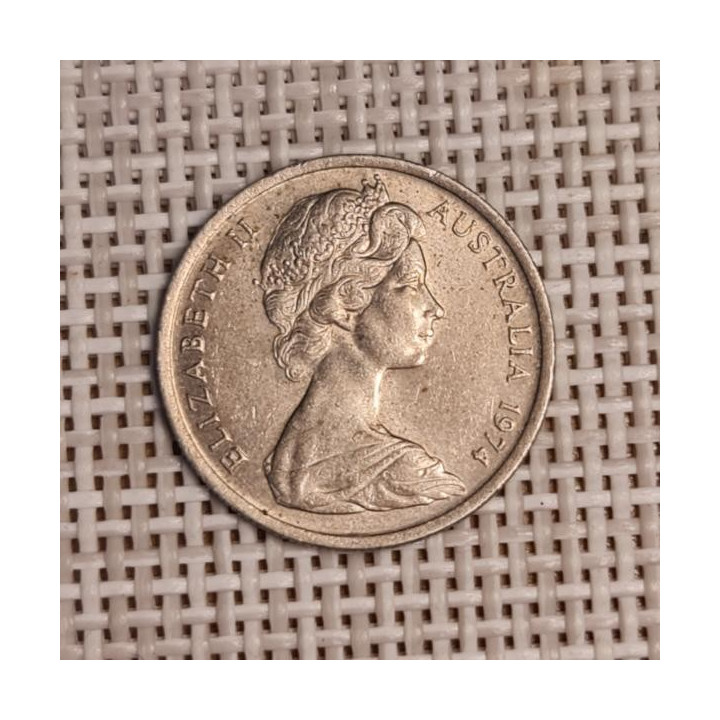 Australia 5 Cents 1974 KM-64 VF