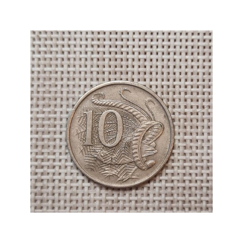 Australia 10 Cents 1966 KM-65 VF
