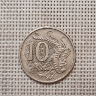 Australia 10 Cents 1968 KM-65 VF