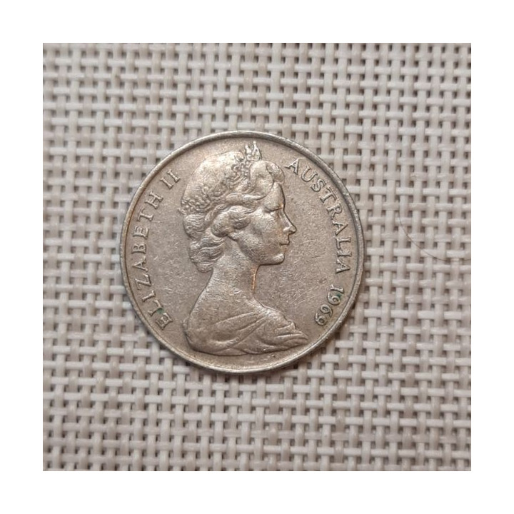 Australia 10 Cents 1969 KM-65 VF