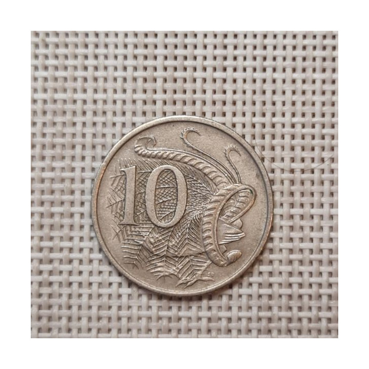 Australia 10 Cents 1971 KM-65 VF