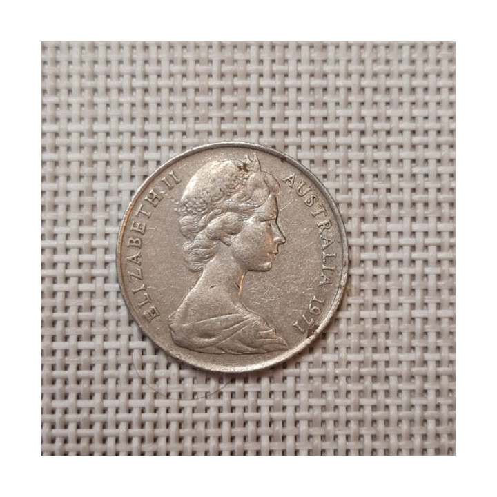 Australia 10 Cents 1971 KM-65 VF