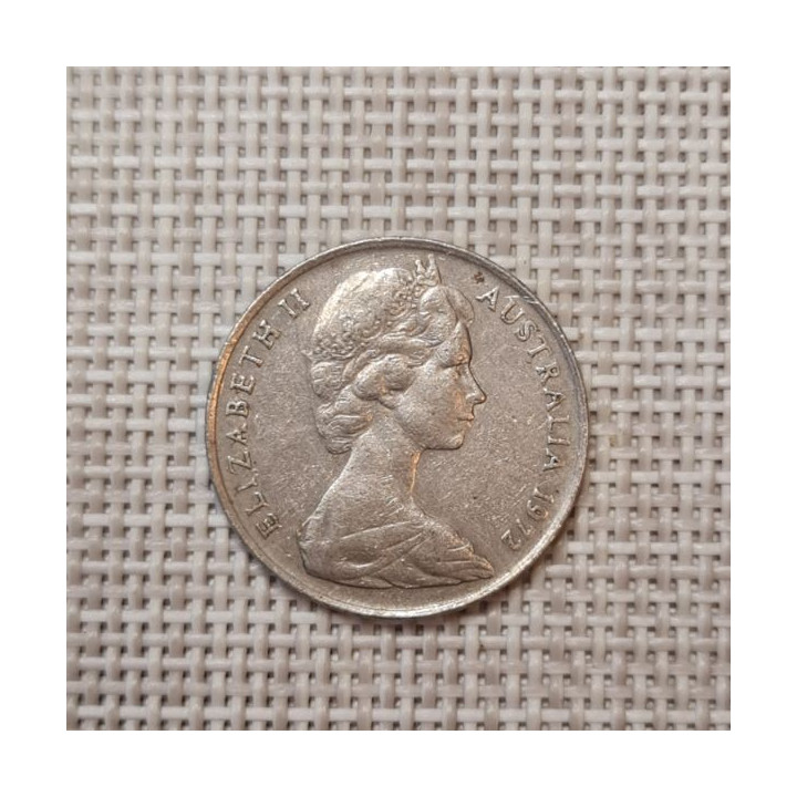 Australia 10 Cents 1972 KM-65 VF