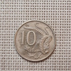 Australia 10 Cents 1974 KM-65 VF