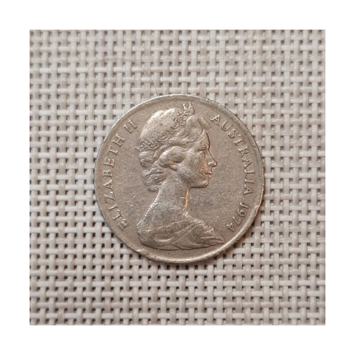 Australia 10 Cents 1974 KM-65 VF