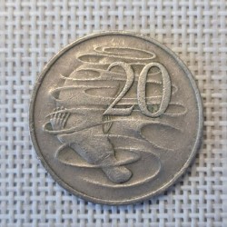 Australia 20 Cents 1969 KM-66 VF