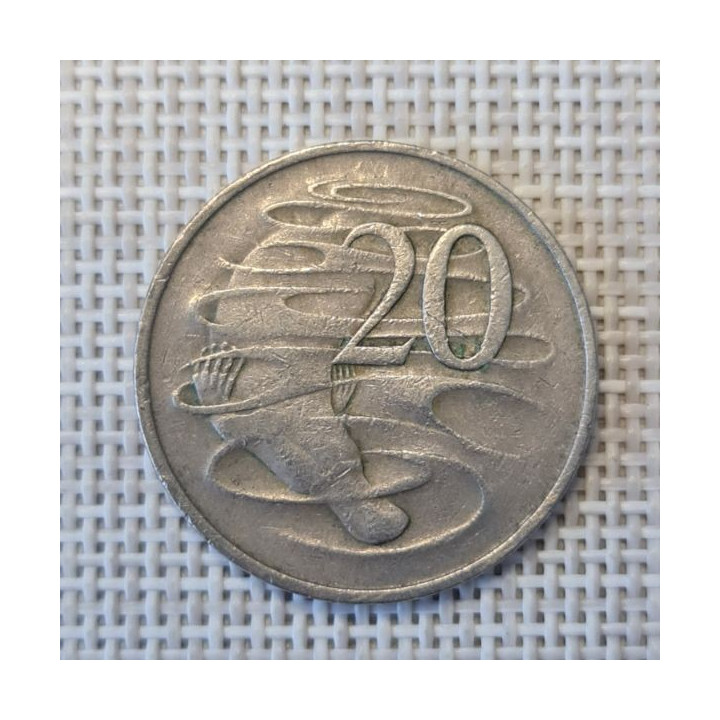 Australia 20 Cents 1969 KM-66 VF