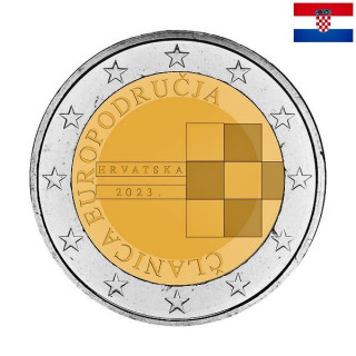 Croatia 2 Euro 2023 "Euro" UNC