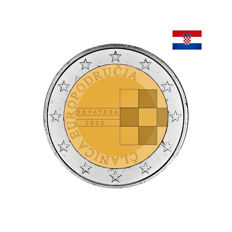 Croatia 2 Euro 2023 "Euro" UNC