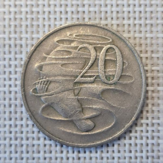 Australia 20 Cents 1977 KM-66 VF