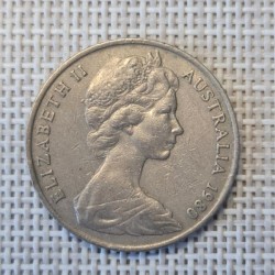 Australia 20 Cents 1980 KM-66 VF