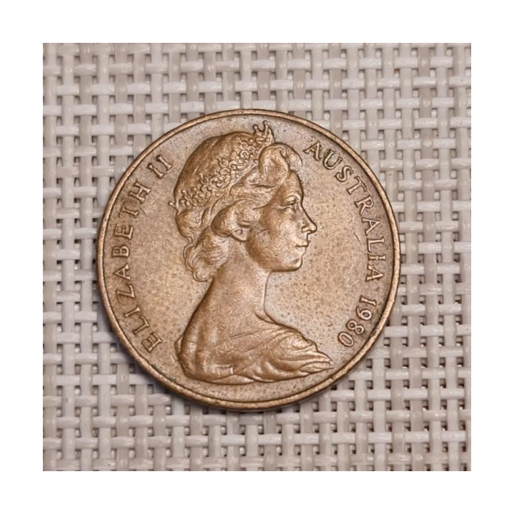 Australia 2 Cents 1980 KM-63 VF