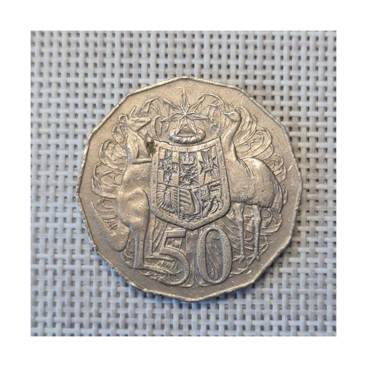 Australia 50 Cents 1971 KM-68 VF