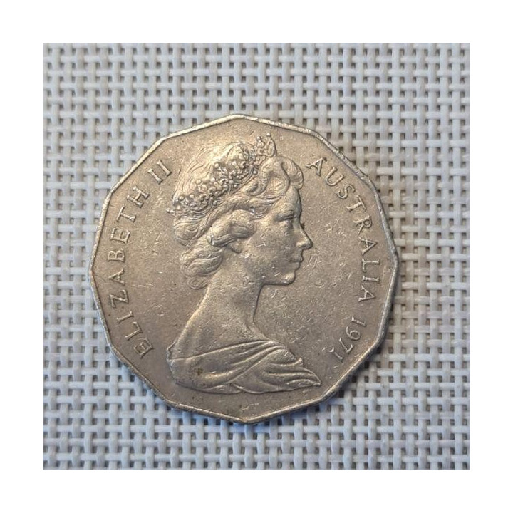 Australia 50 Cents 1971 KM-68 VF