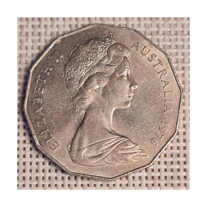 Australia 50 Cents 1976 KM-68 VF
