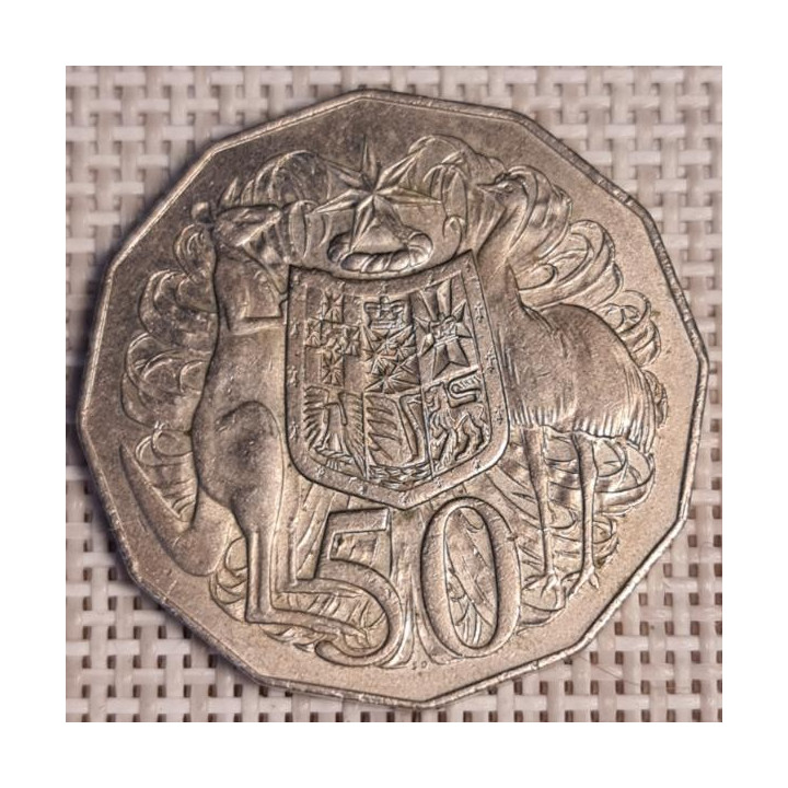 Australia 50 Cents 1976 KM-68 VF