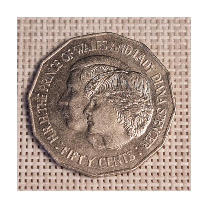 Australia 50 Cents 1981 "Wedding" KM-72 VF