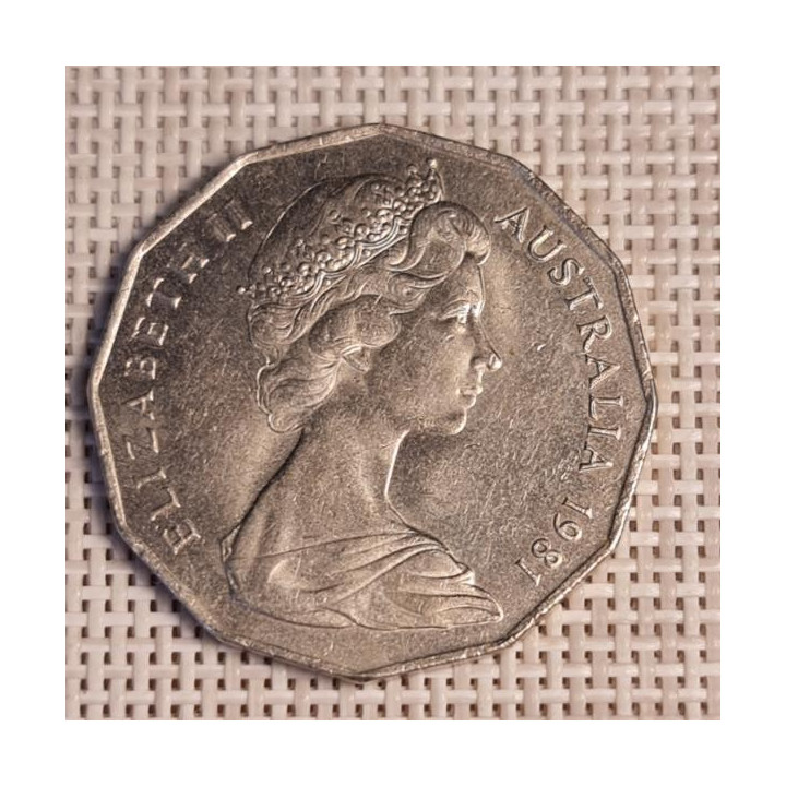 Australia 50 Cents 1981 "Wedding" KM-72 VF