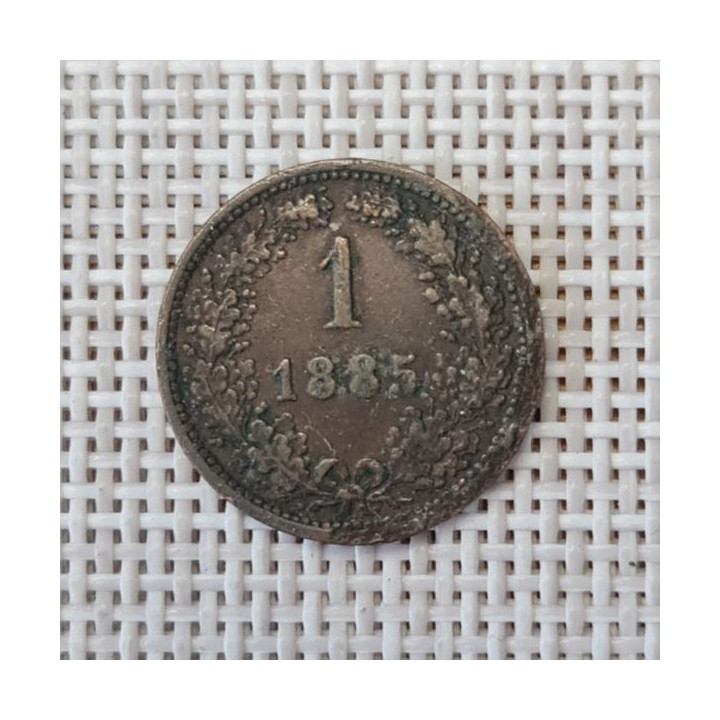 Austria 1 Kreuzer 1885 KM-2187 VF