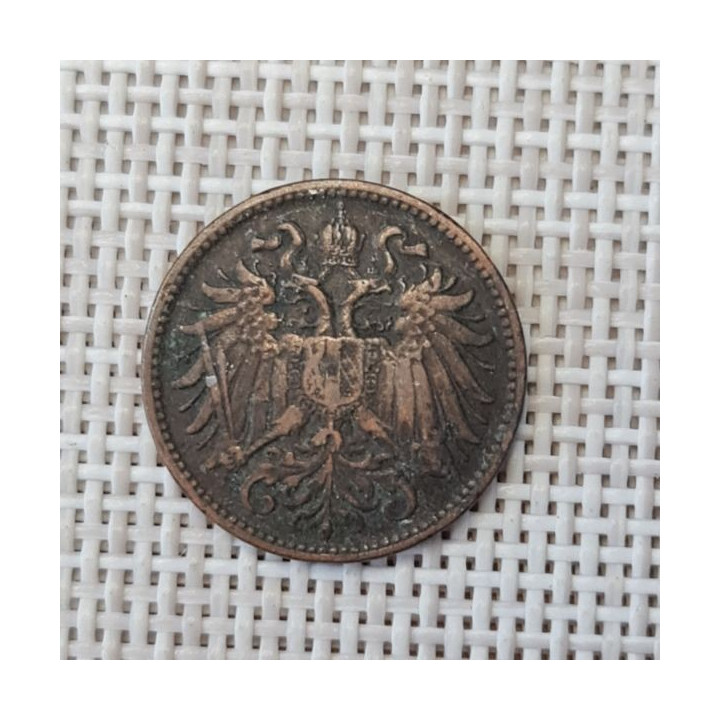 Austria 2 Hellers 1903 KM-2801 VF