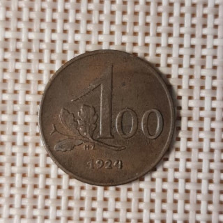 Austria 100 Kroner 1924 KM-2832 VF