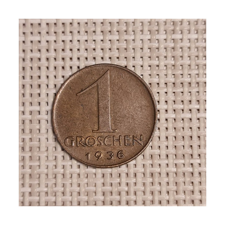 Austria 1 Groschen 1936 KM-2836 VF