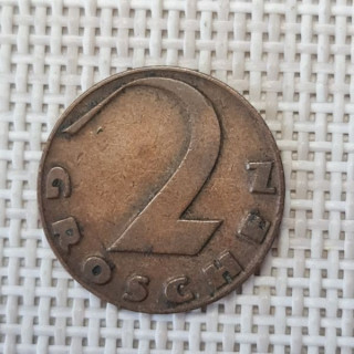 Austria 2 Groschen 1927 KM-2837 VF