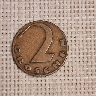 Austria 2 Groschen 1928 KM-2837 VF