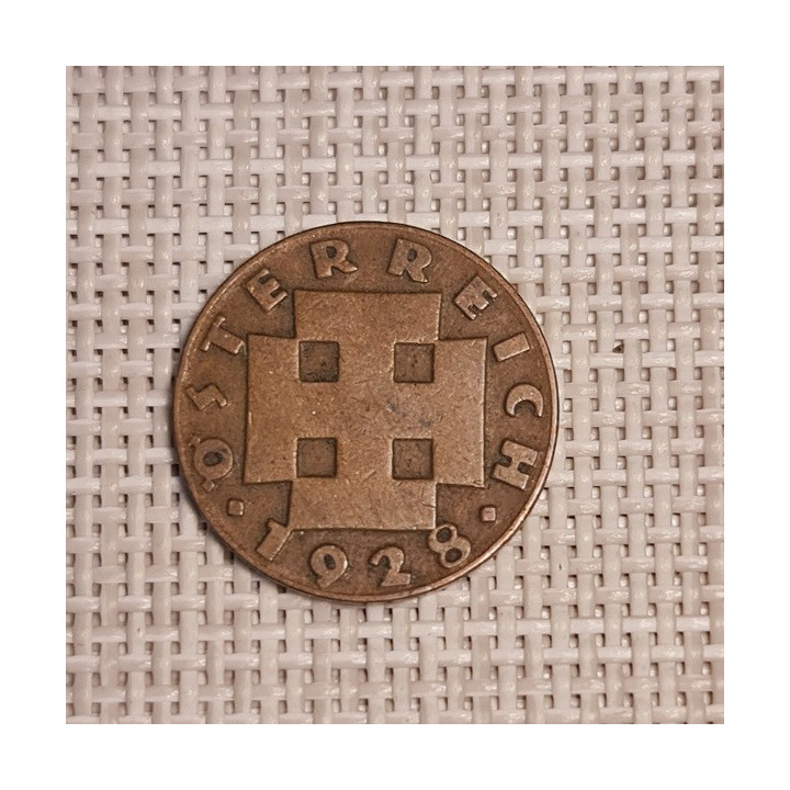Austria 2 Groschen 1928 KM-2837 VF
