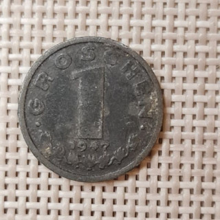 Austria 1 Groschen 1947 KM-2873 F