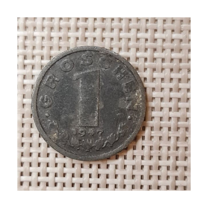 Austria 1 Groschen 1947 KM-2873 F
