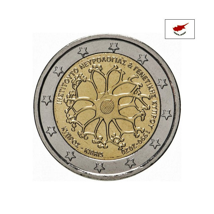 Cyprus 2 Euro 2020 "Institute" BU (Coin Card)