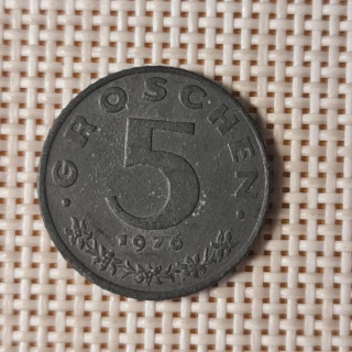 Austria 5 Groschen 1976 KM-2875 VF