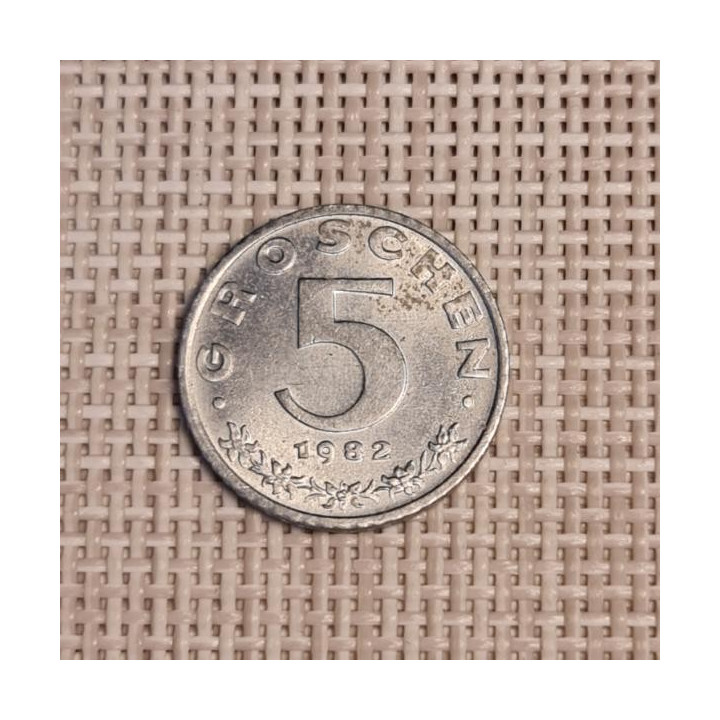 Austria 5 Groschen 1982 KM-2875 XF