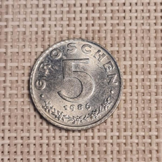 Austria 5 Groschen 1986 KM-2875 XF