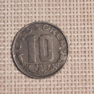 Austria 10 Groschen 1949 KM-2874 VF