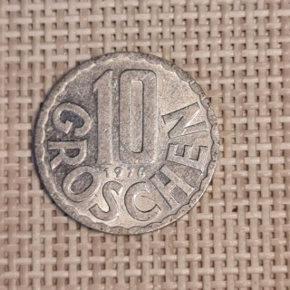 Austria 10 Groschen 1976 KM-2878 VF