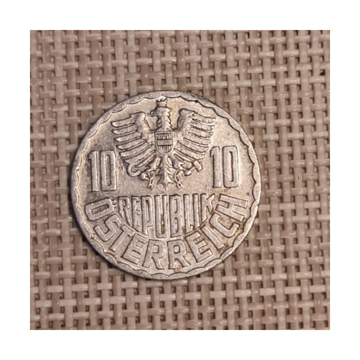 Austria 10 Groschen 1982 KM-2878 VF