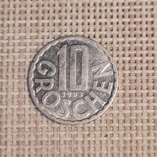 Austria 10 Groschen 1983 KM-2878 VF