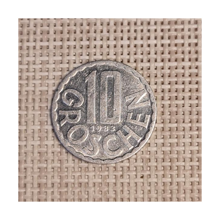 Austria 10 Groschen 1983 KM-2878 VF